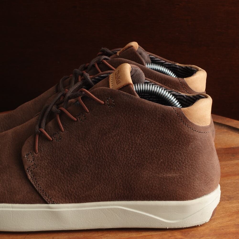 OluKai Boots Mens Size 9 Brown Nana Hele Chukka Leather Comfort Casual Walking - Picture 8 of 13